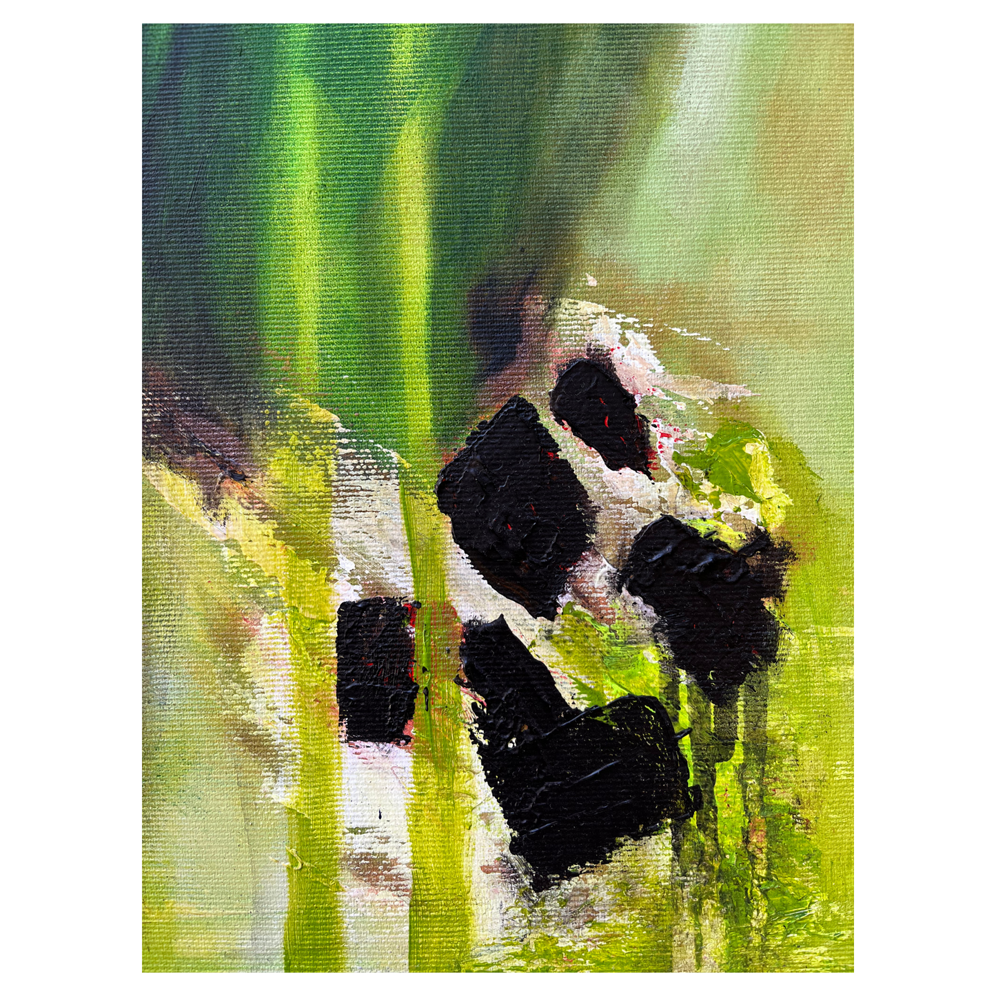 "Lichtung" Acryl auf Leinwand, Größe: 100 x 100 x 4,5 cm (BxHxT)