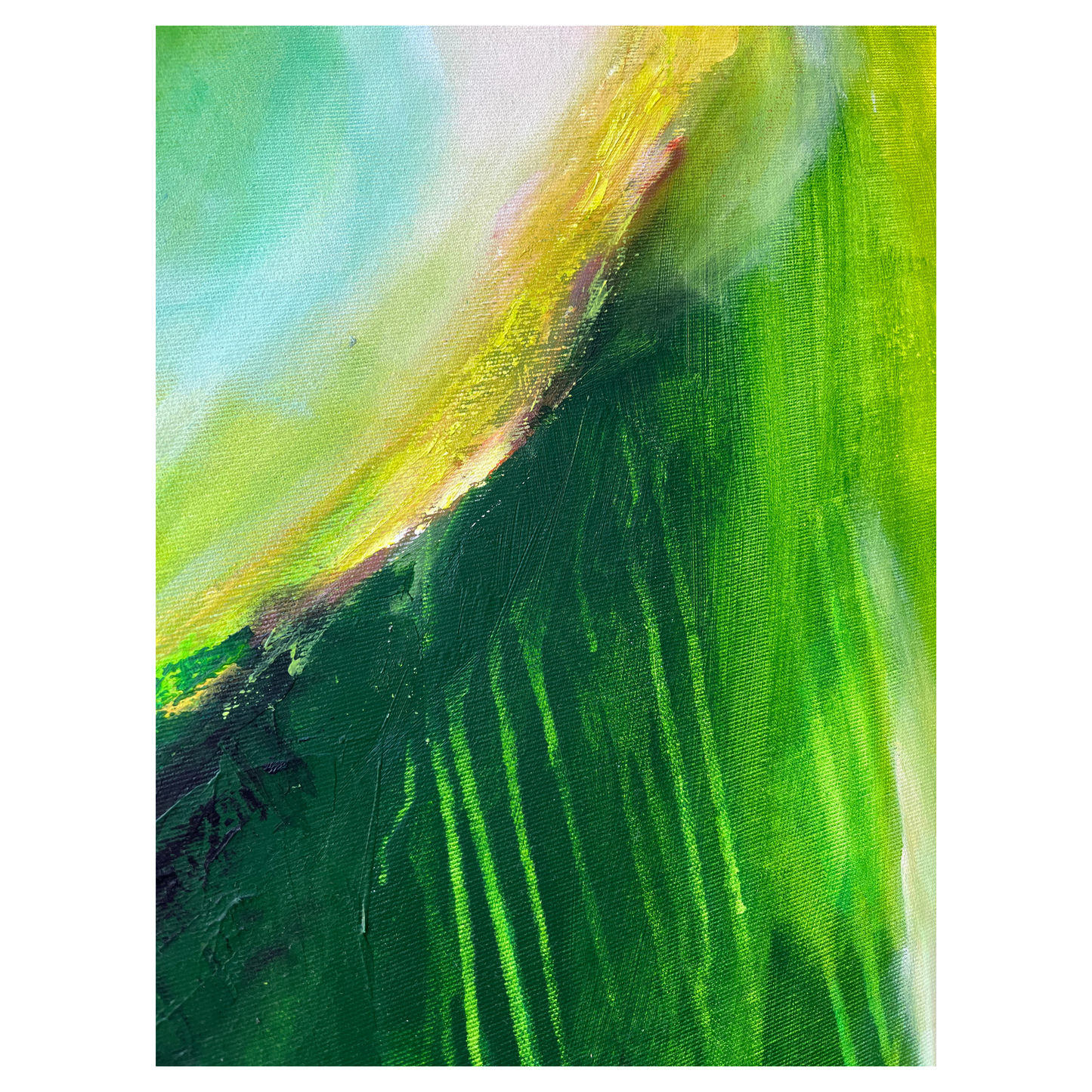 "Lichtung" Acryl auf Leinwand, Größe: 100 x 100 x 4,5 cm (BxHxT)