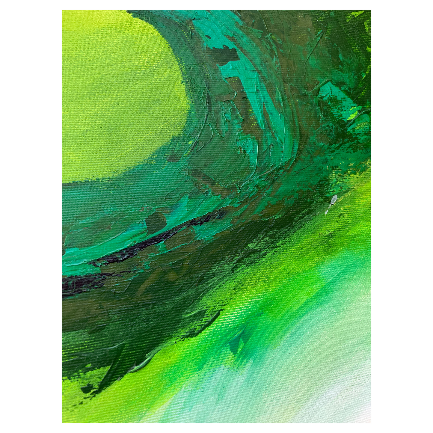 "Lichtung" Acryl auf Leinwand, Größe: 100 x 100 x 4,5 cm (BxHxT)