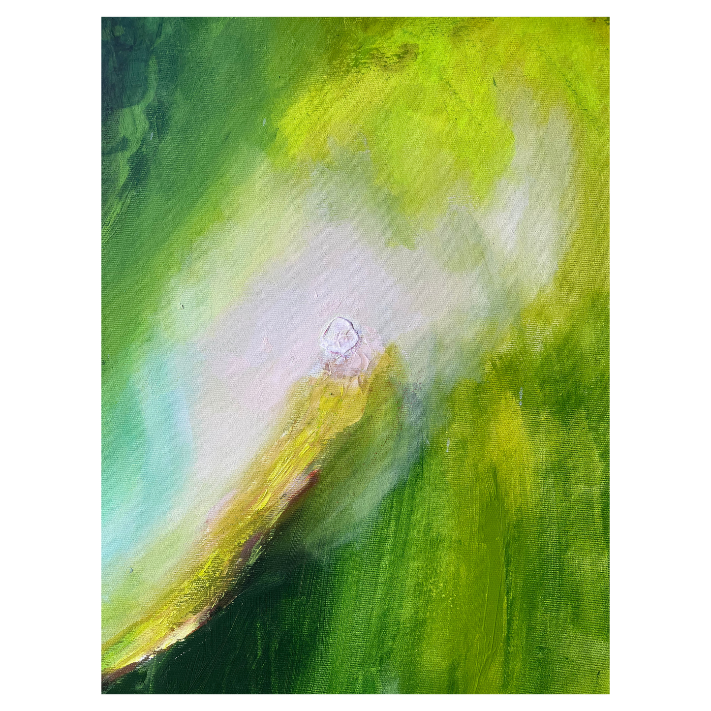 "Lichtung" Acryl auf Leinwand, Größe: 100 x 100 x 4,5 cm (BxHxT)