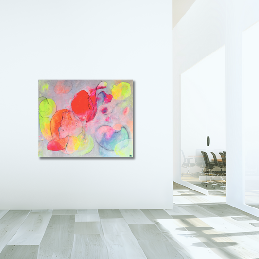 "Ready or not?" Acryl auf Leinwand, Größe: 120 x 100 x 4,5 cm (BxHxT)