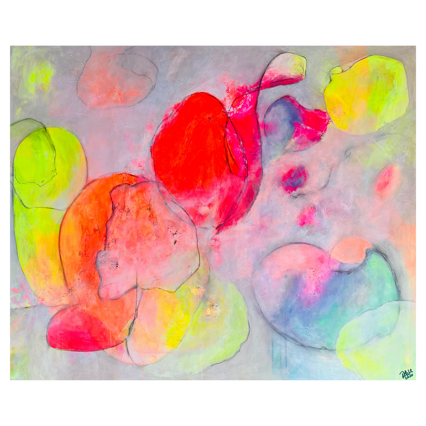 "Ready or not?" Acryl auf Leinwand, Größe: 120 x 100 x 4,5 cm (BxHxT)