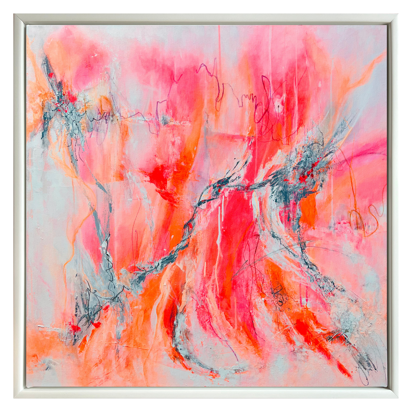 "Transformation 4" Acryl auf Leinwand, Größe: 80 x 80 x 4,5 cm (BxHxT)