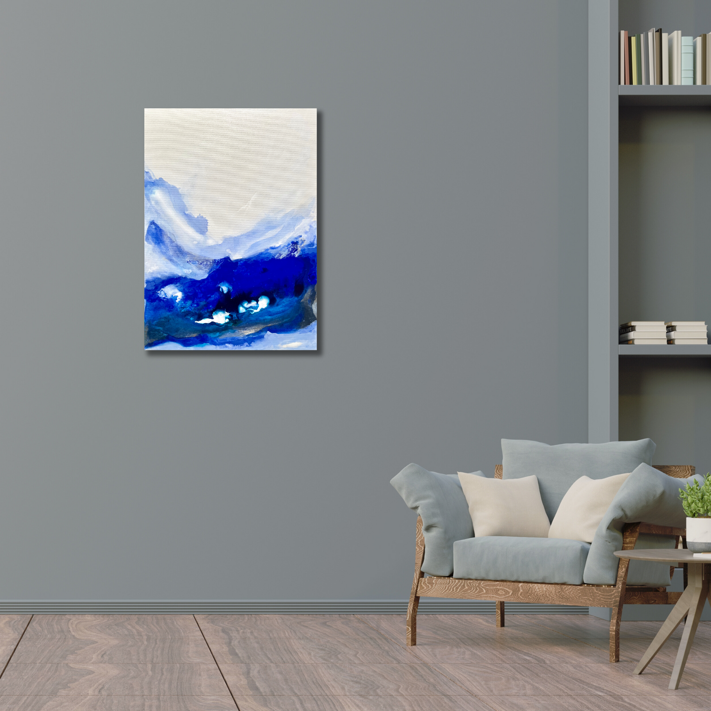 "Dive deeper 1" Acryl auf Leinwand, Größe: 50 x 70 x 1,8 cm (BxHxT)