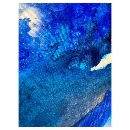 "Dive deeper 1" Acryl auf Leinwand, Größe: 50 x 70 x 1,8 cm (BxHxT)