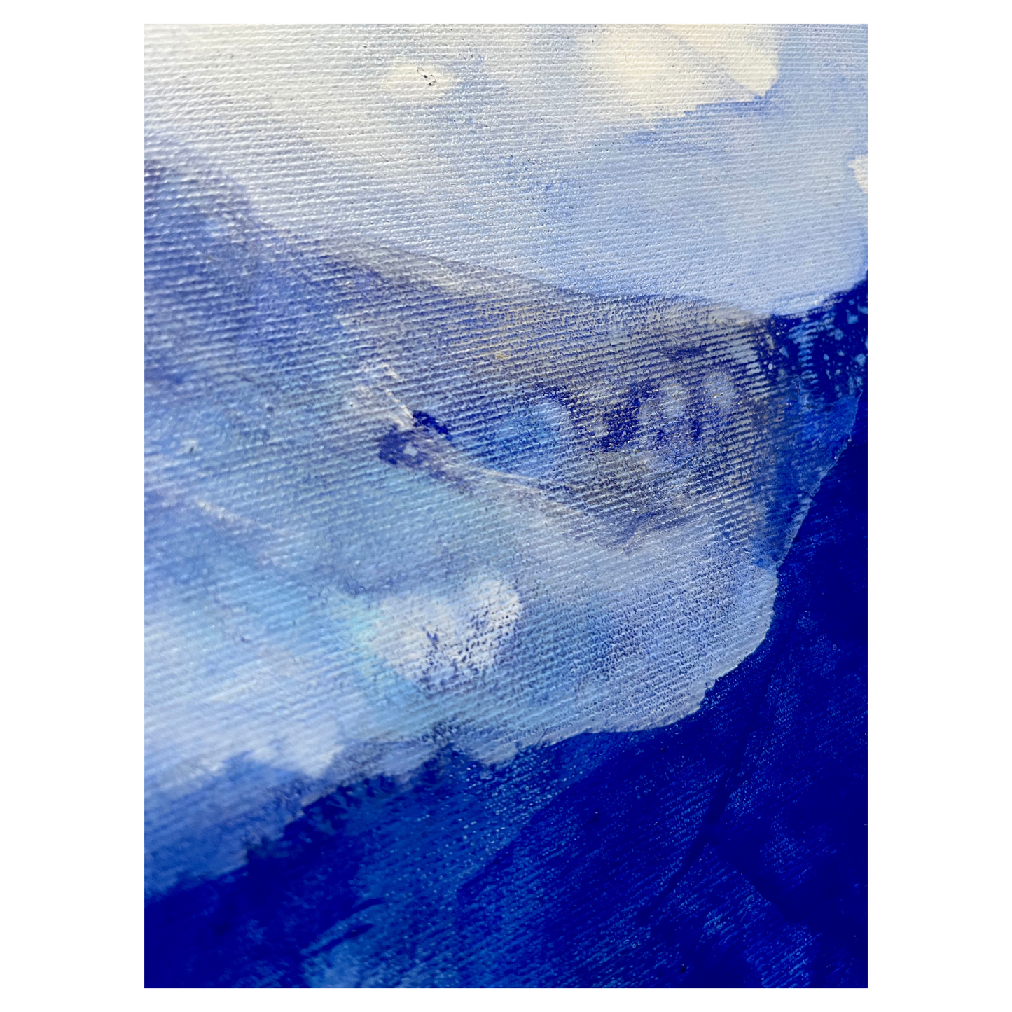 "Dive deeper 1" Acryl auf Leinwand, Größe: 50 x 70 x 1,8 cm (BxHxT)