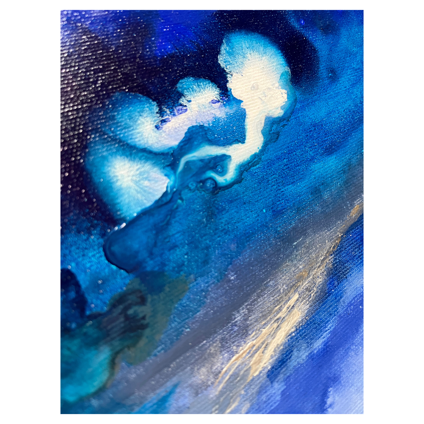 "Dive deeper 1" Acryl auf Leinwand, Größe: 50 x 70 x 1,8 cm (BxHxT)