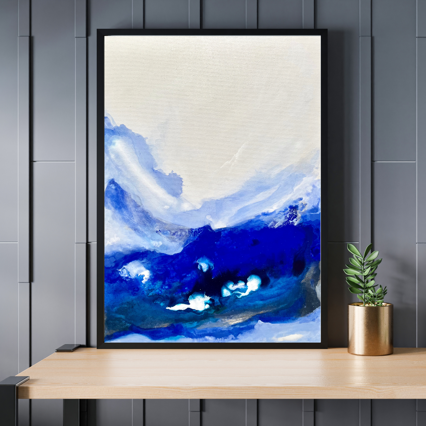 "Dive deeper 1" Acryl auf Leinwand, Größe: 50 x 70 x 1,8 cm (BxHxT)