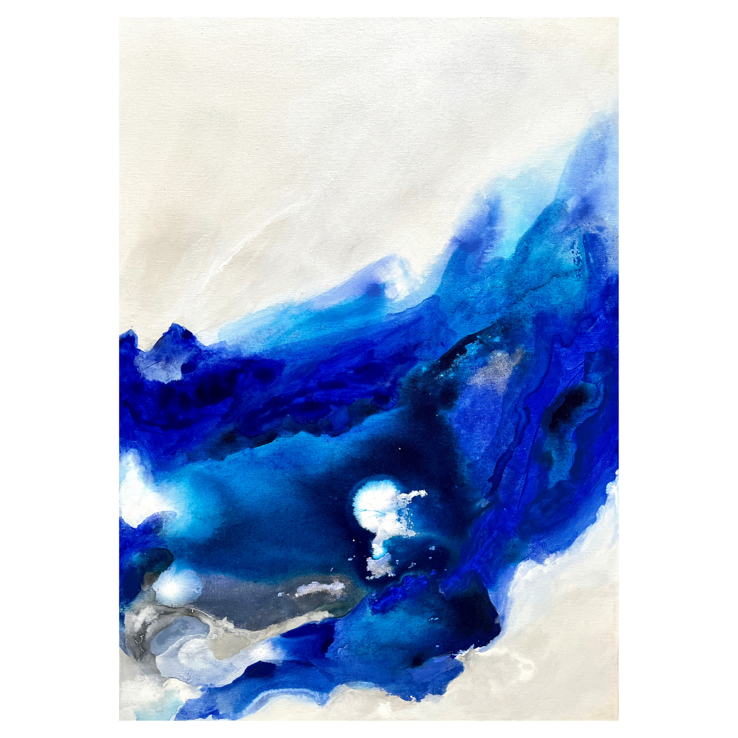 "Dive deeper 3" Acryl auf Leinwand, Größe: 50 x 70 x 1,8 cm (BxHxT)