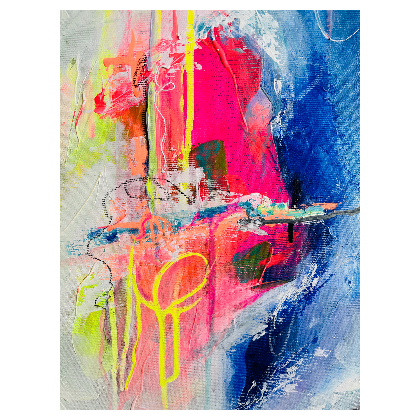 "Diversity 2" Acryl auf Leinwand, Größe: 80 x 100 x 4,5 cm (BxHxT)