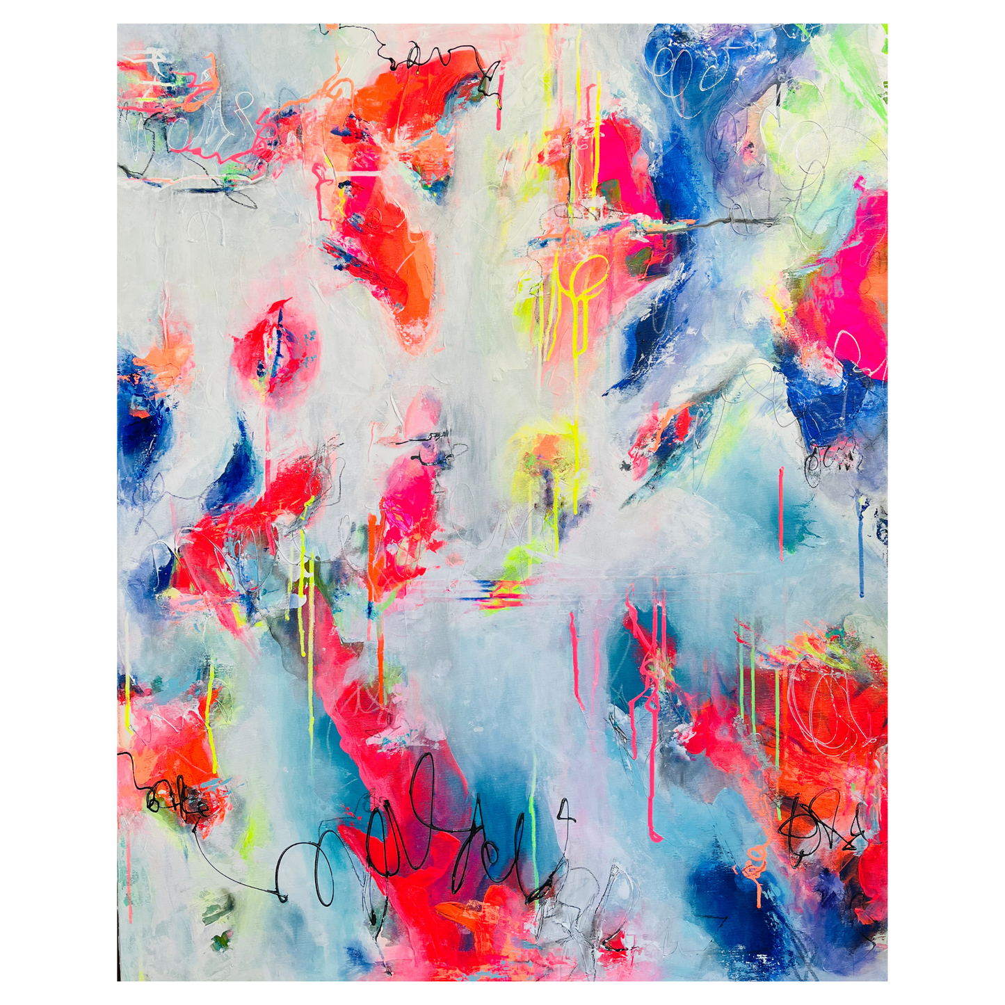 "Diversity 2" Acryl auf Leinwand, Größe: 80 x 100 x 4,5 cm (BxHxT)