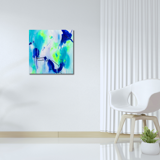 "It's all connected 1" Acryl auf Leinwand, Größe: 60 x 60 x 4,5 cm (BxHxT)