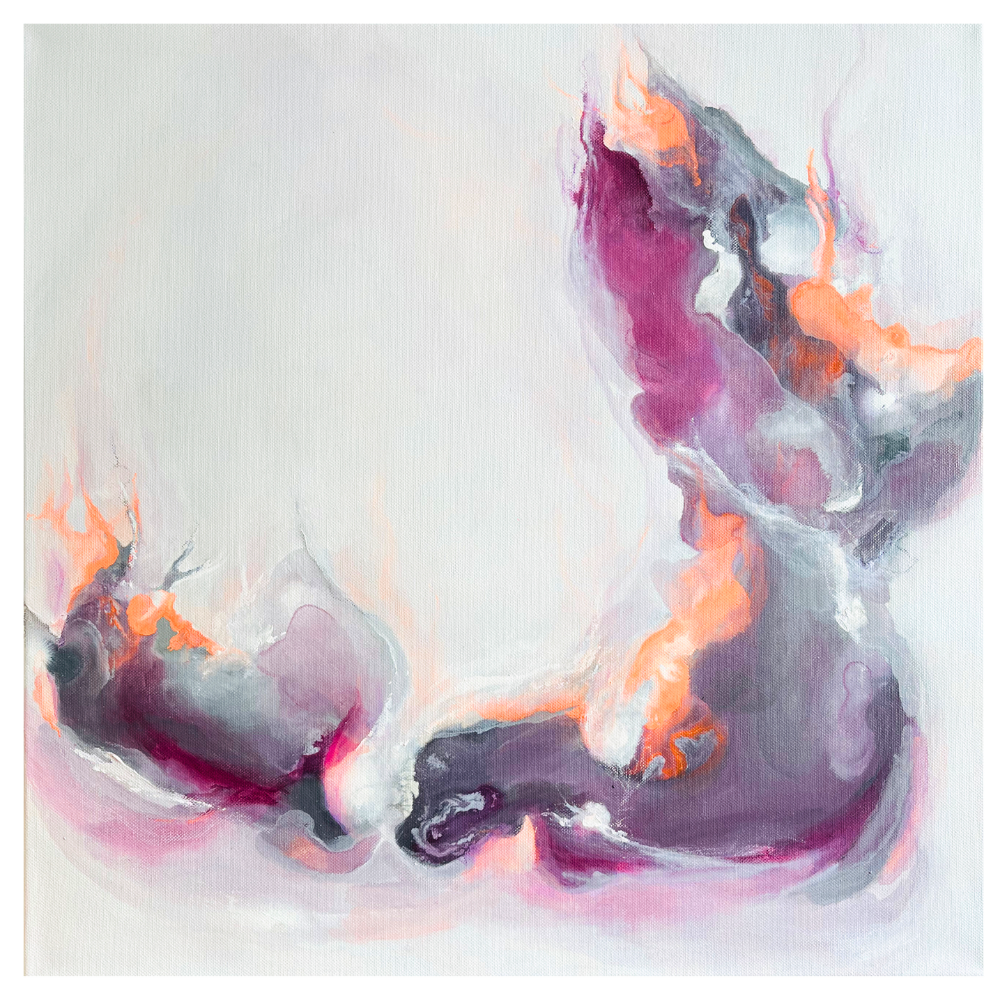 "Metamorphose 2" Acryl auf Leinwand, Größe: 60 x 60 x 4,0 cm (BxHxT)