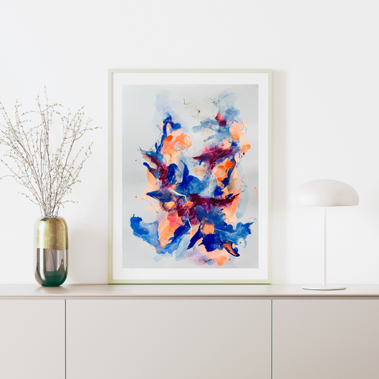 "Metamorphose M" Acryl auf Papier, Größe: 30 x 40 cm (BxH)