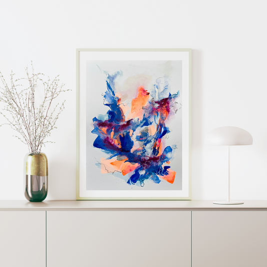 "Metamorphose N" Acryl auf Papier, Größe: 30 x 40 cm (BxH)