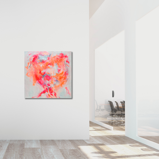 "Transformation 3" Acryl auf Leinwand, Größe: 80 x 80 x 4,5 cm (BxHxT)