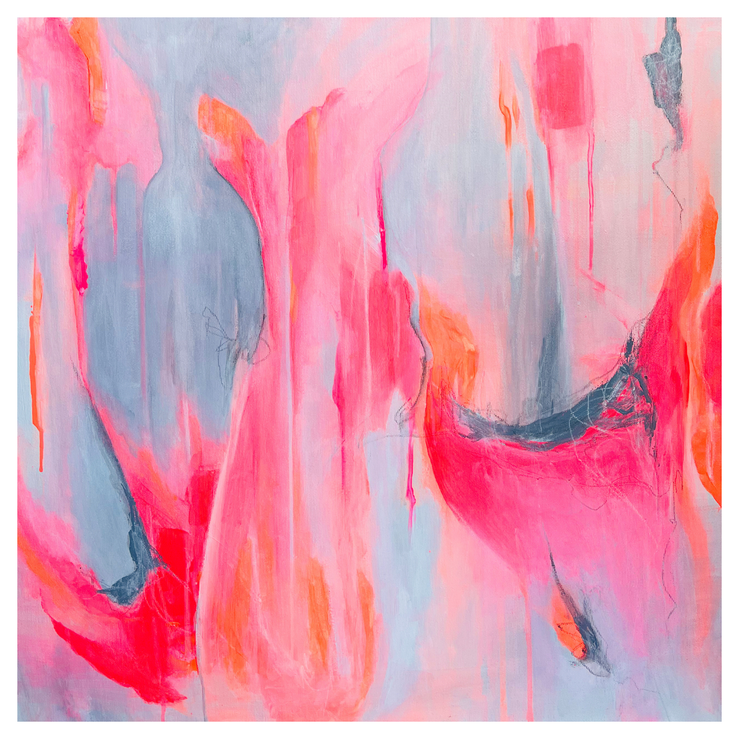 "Transformation 5" Acryl auf Leinwand, Größe: 60 x 60 x 4,5 cm (BxHxT)