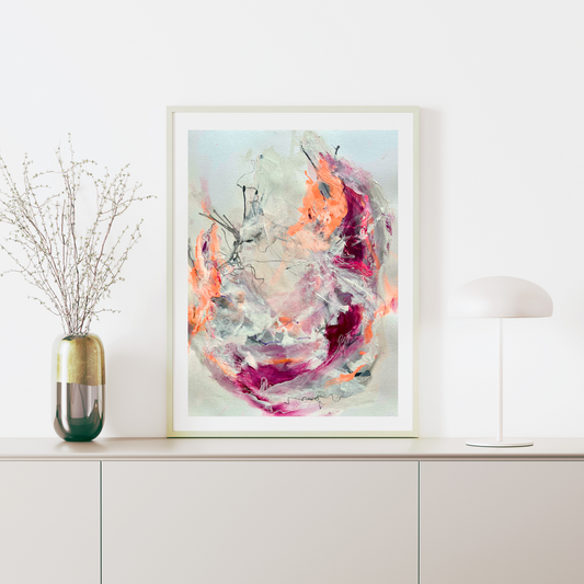 "Transformation J" Acryl auf Papier, Größe: 30 x 40 cm (BxH)