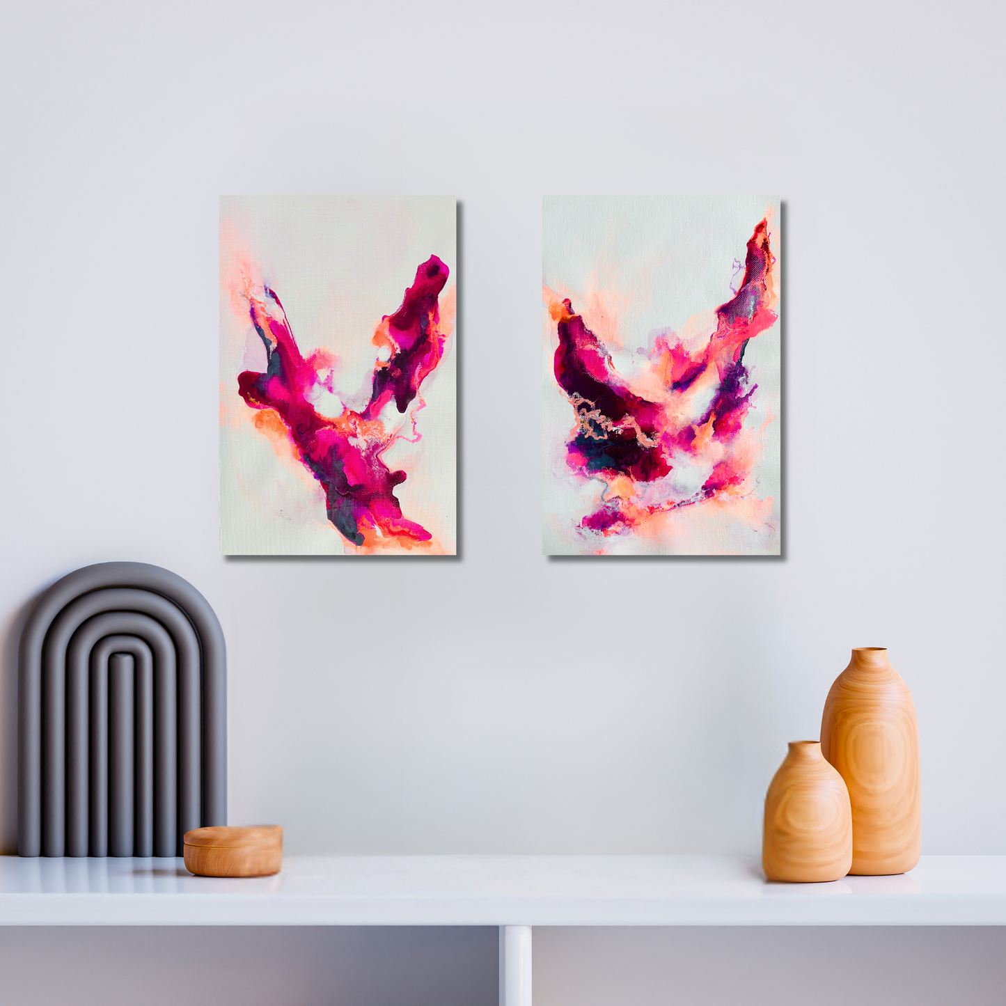 "Transformation S 8" Mixed Media auf unbespannter Leinwand, Größe: 20 x 30 cm (BxH)