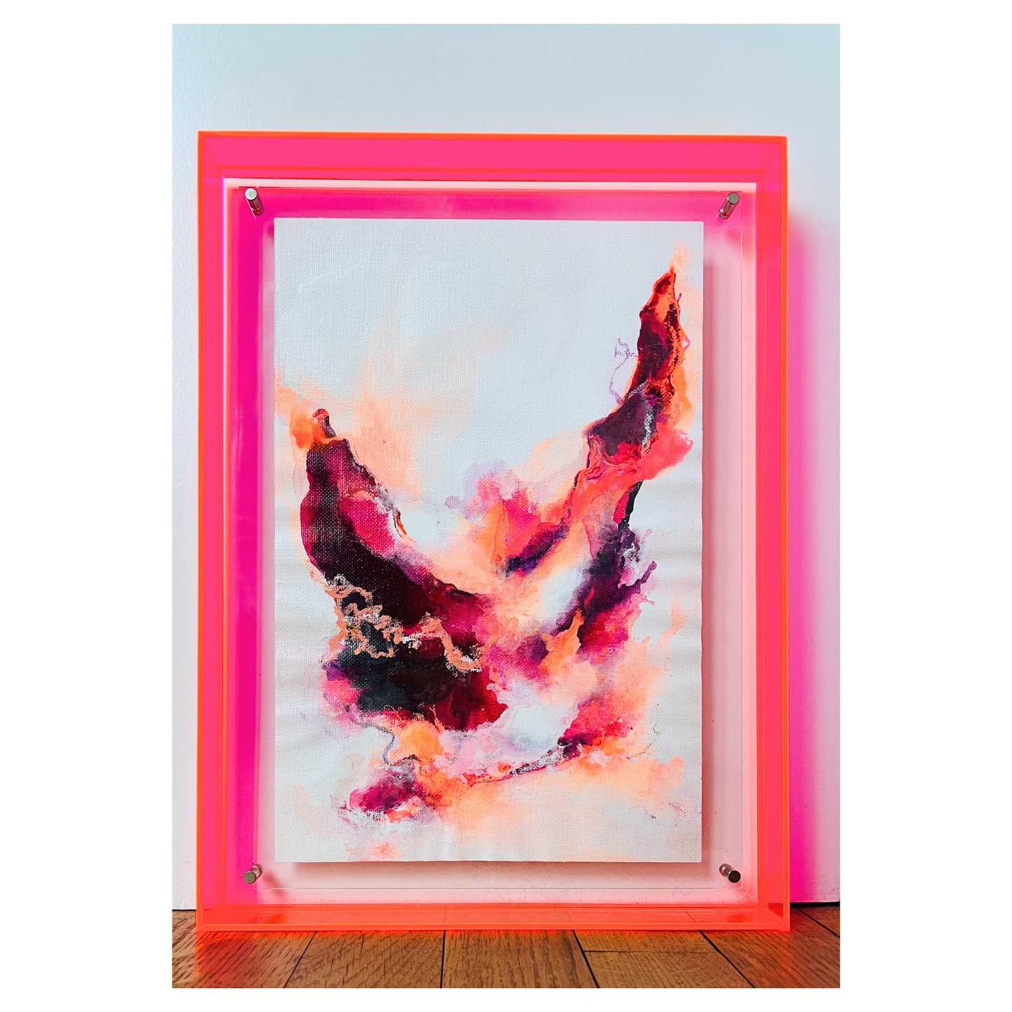 "Transformation S 9" Mixed Media auf unbespannter Leinwand, Größe: 20 x 30 cm (BxH)