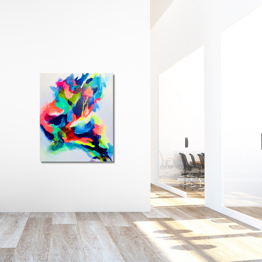 Auftragswerk "Diversity 5" Acryl auf Leinwand, Größe: 100 x 120 x 4,5 cm (BxHxT)