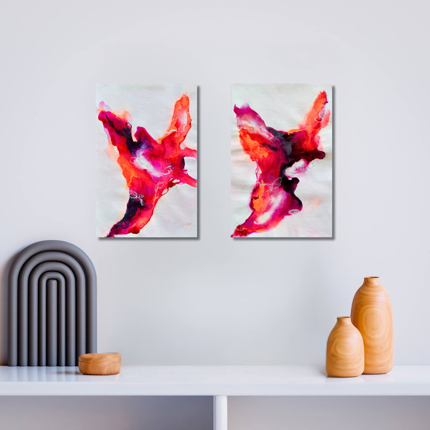 "Transformation S 10" Mixed Media auf unbespannter Leinwand, Größe: 20 x 30 cm (BxH)