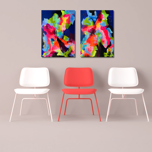 "Diversity 3" Acryl auf Leinwand, Größe: 50 x 70 x 1,6 cm (BxHxT)