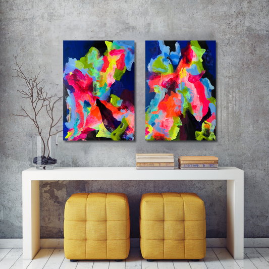 "Diversity 4" Acryl auf Leinwand, Größe: 50 x 70 x 1,6 cm (BxHxT)