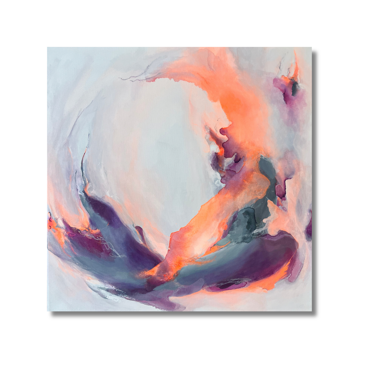 "Metamorphose 3" Acryl auf Leinwand, Größe: 60 x 60 x 4,0 cm (BxHxT)