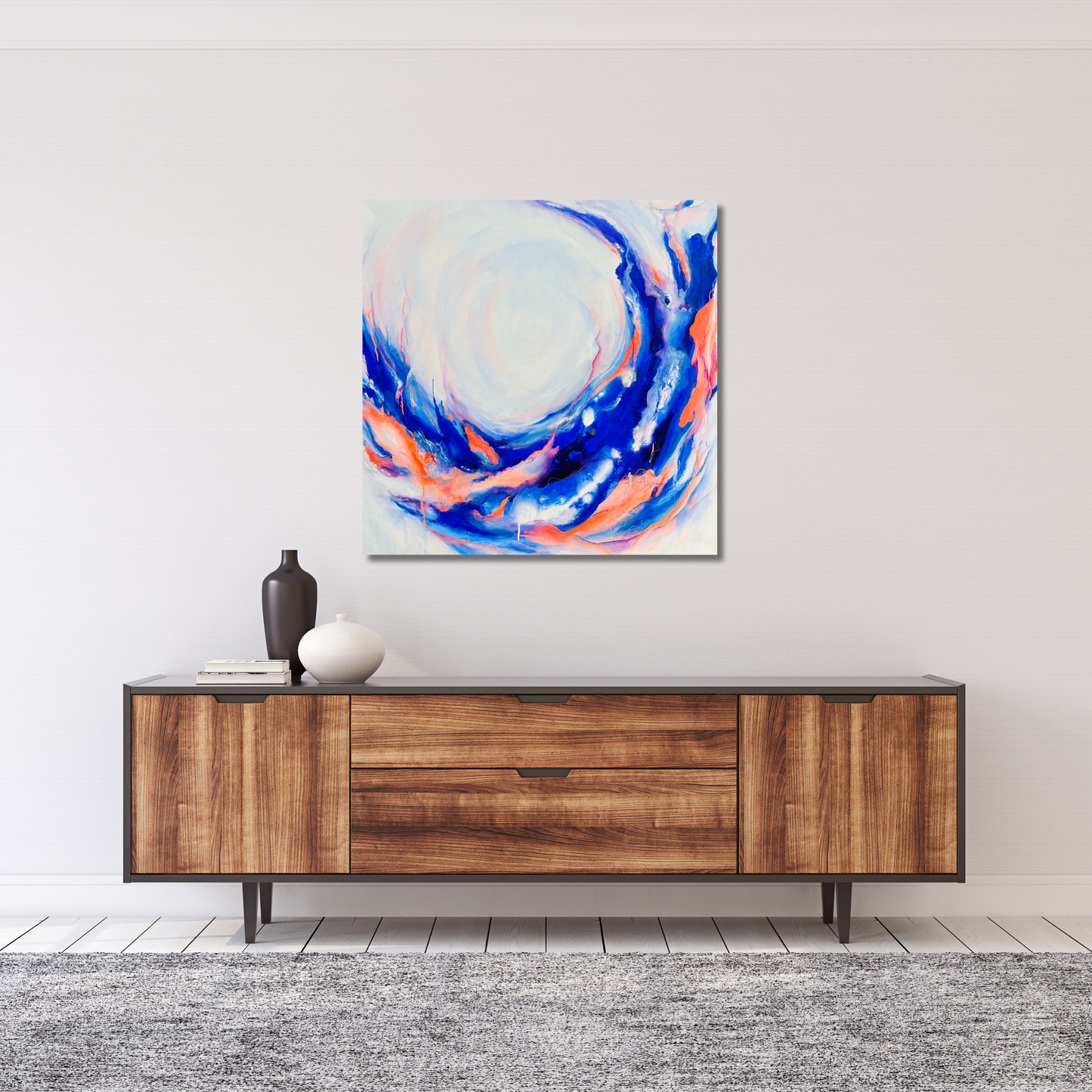 "Metamorphose 4" Acryl auf Leinwand, Größe: 80 x 80 x 4,0 cm (BxHxT)