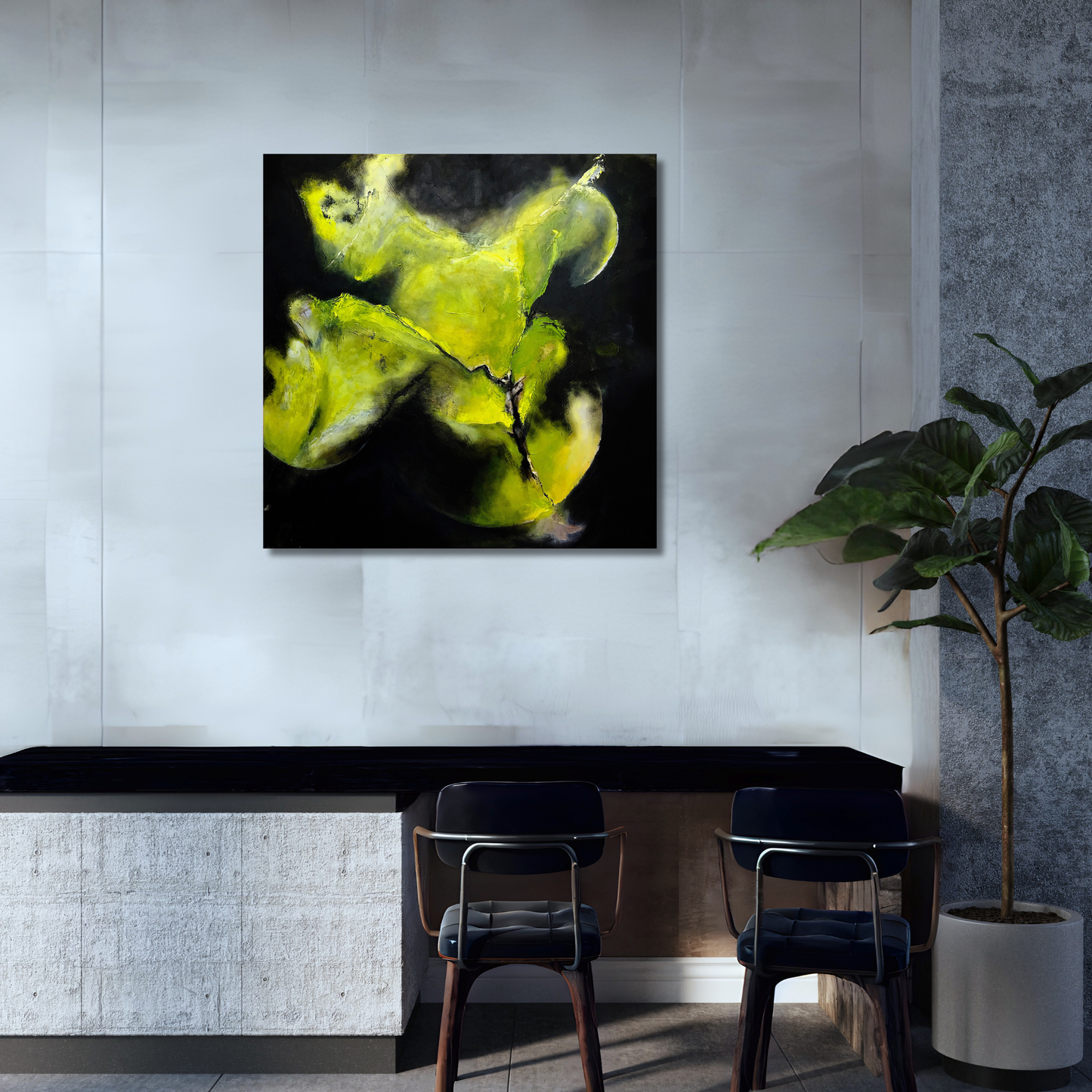 "Formatio" Acryl auf Leinwand, Größe: 100 x 100 x 4 cm (BxHxT)