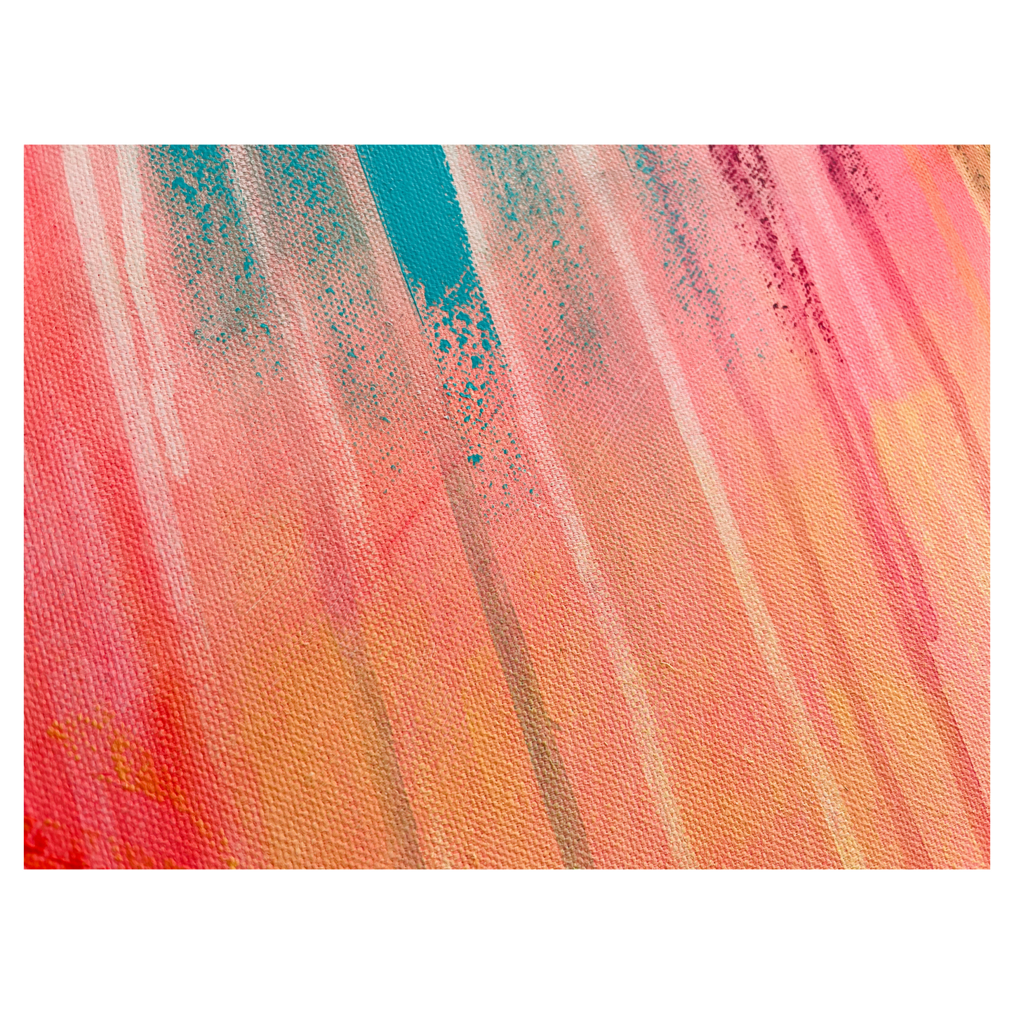 "Lebenszirkus" Acryl auf Leinwand, Größe: 100 x 100 x 4,5 cm (BxHxT)