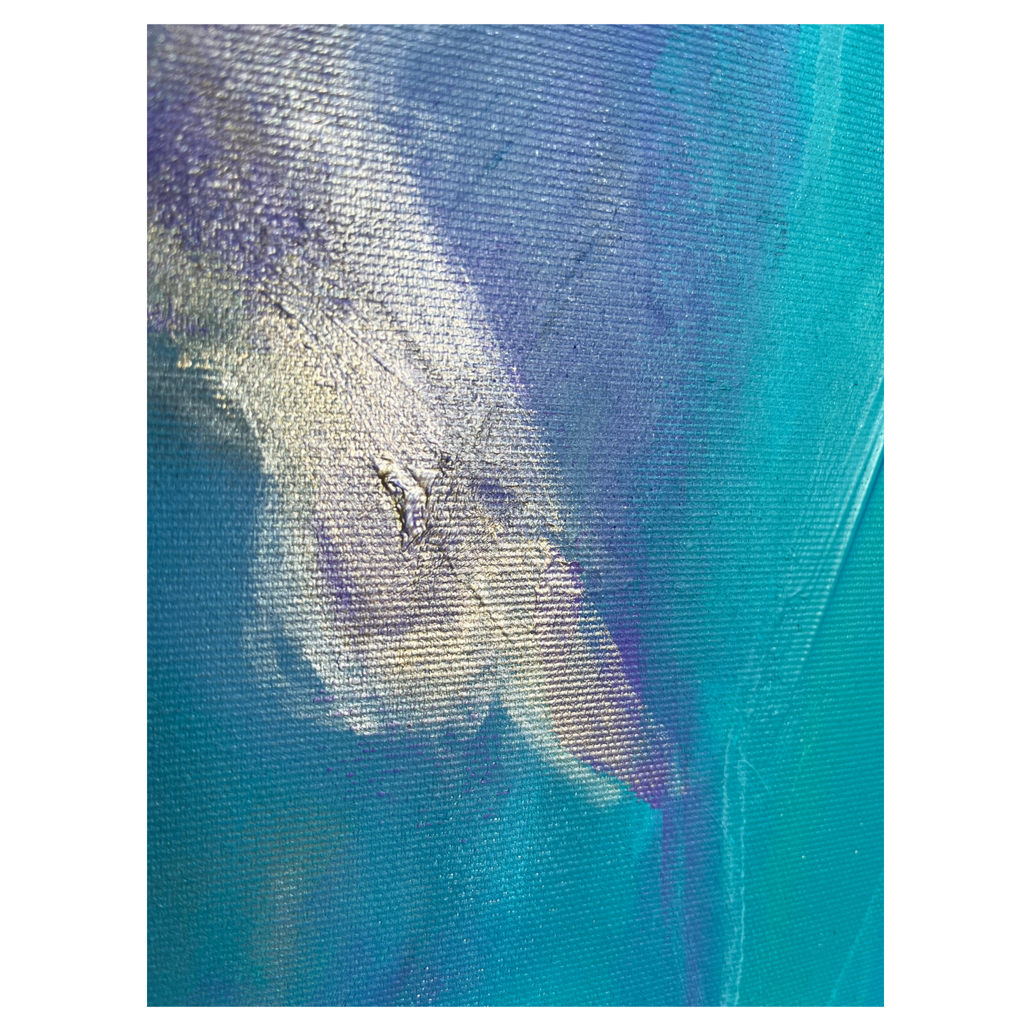 "Feel the Wave" Acryl auf Leinwand, Größe: 100 x 100 x 4,5 cm (BxHxT)