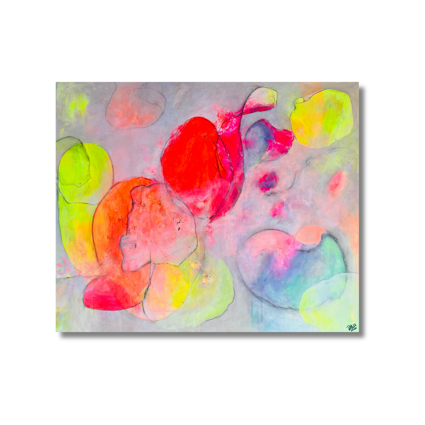 "Ready or not?" Acryl auf Leinwand, Größe: 120 x 100 x 4,5 cm (BxHxT)