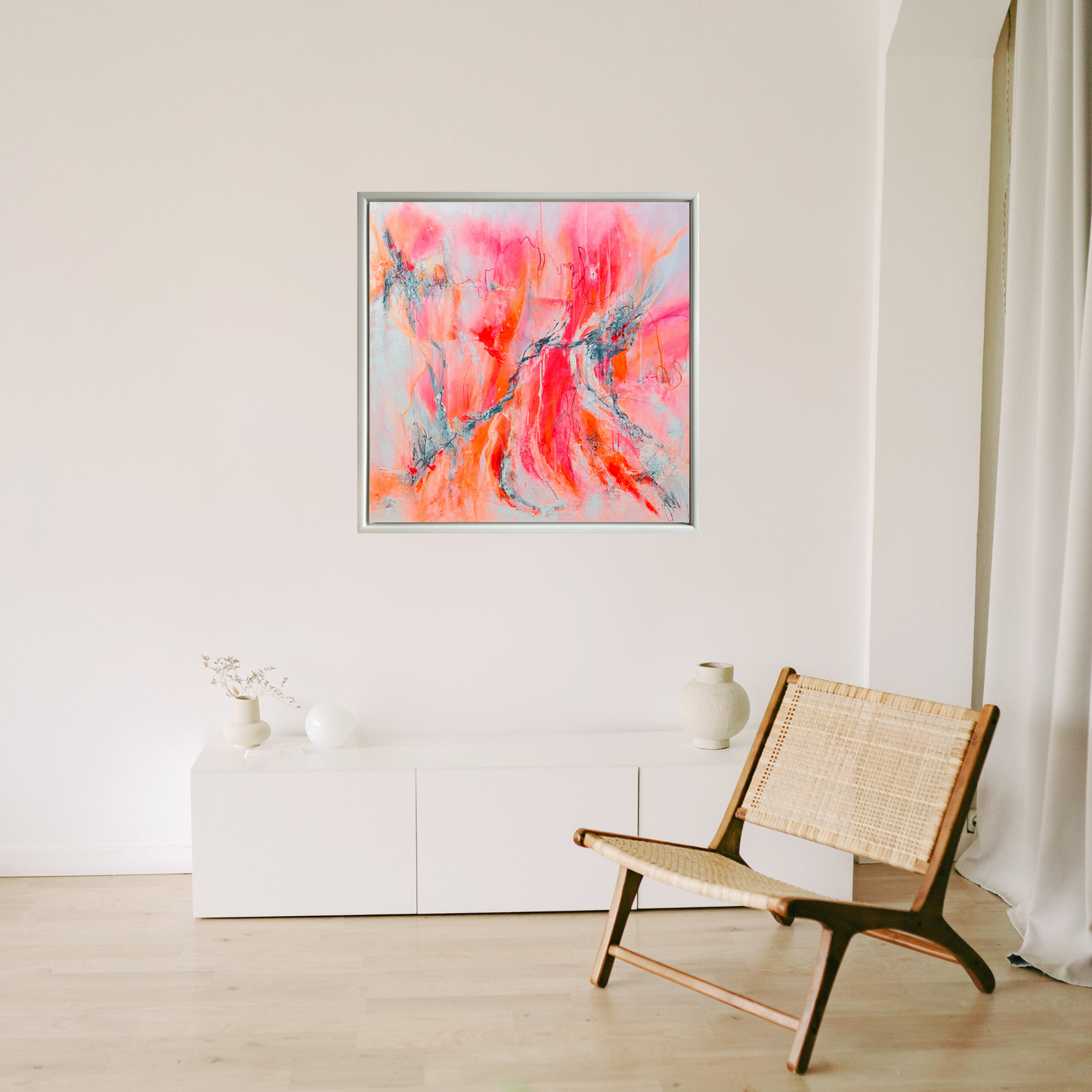 "Transformation 4" Acryl auf Leinwand, Größe: 80 x 80 x 4,5 cm (BxHxT)