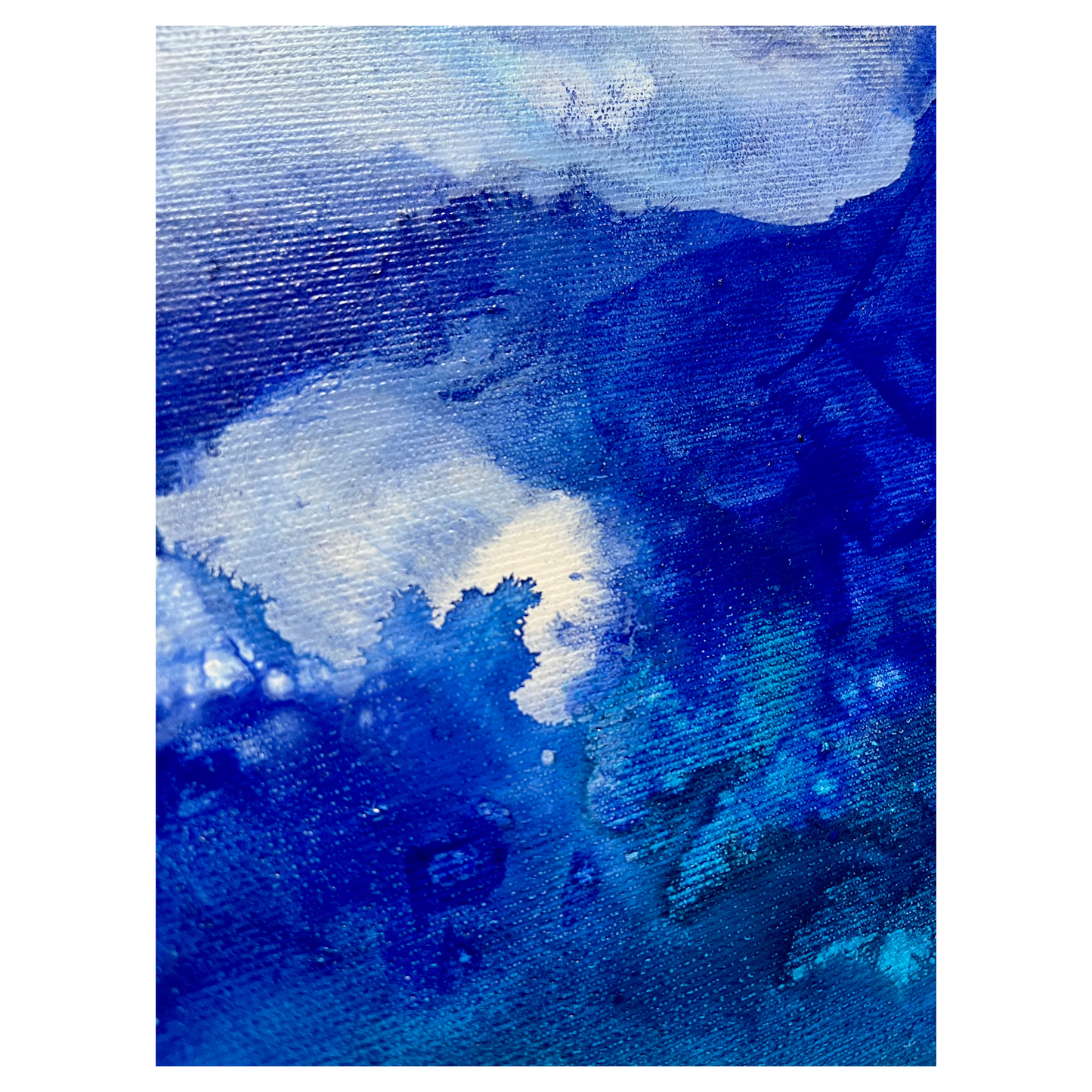 "Dive deeper 1" Acryl auf Leinwand, Größe: 50 x 70 x 1,8 cm (BxHxT)