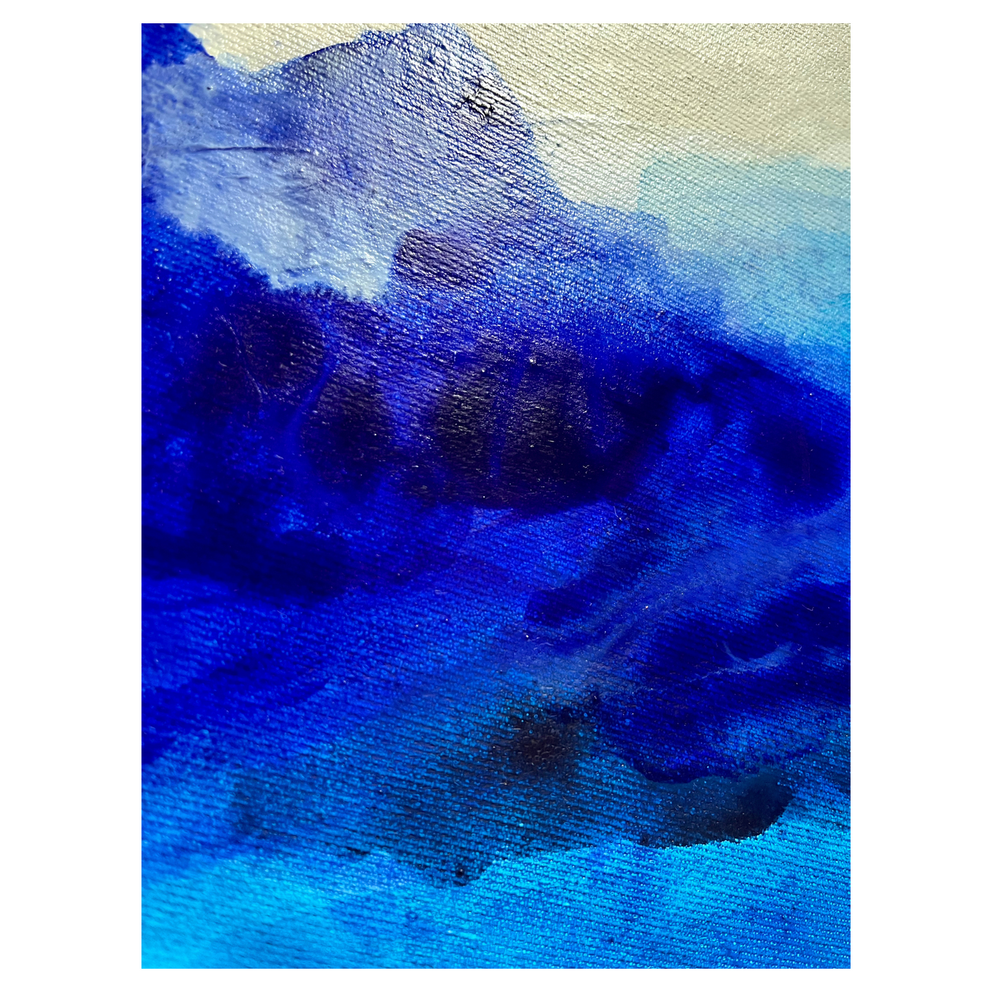 "Dive deeper 3" Acryl auf Leinwand, Größe: 50 x 70 x 1,8 cm (BxHxT)