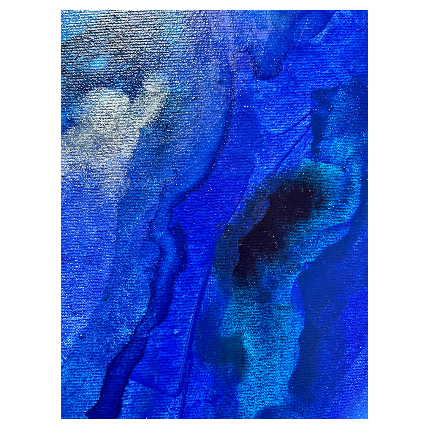 "Dive deeper 3" Acryl auf Leinwand, Größe: 50 x 70 x 1,8 cm (BxHxT)