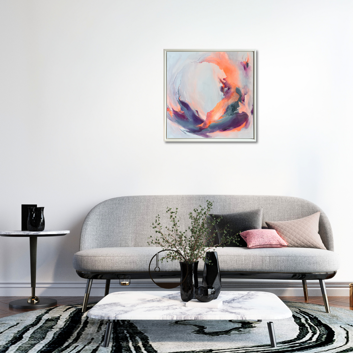 "Metamorphose 3" Acryl auf Leinwand, Größe: 60 x 60 x 4,0 cm (BxHxT)