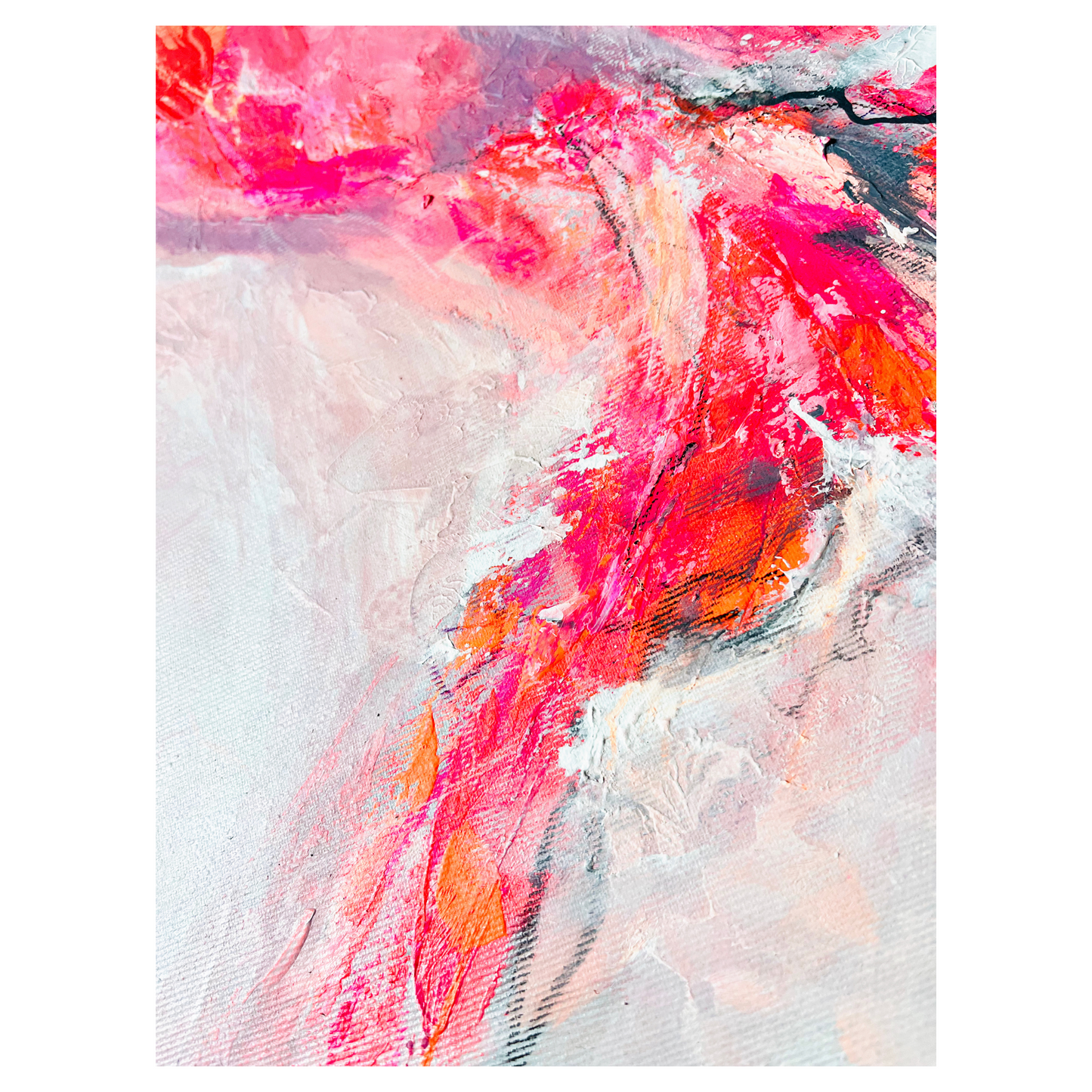 "Transformation 3" Acryl auf Leinwand, Größe: 80 x 80 x 4,5 cm (BxHxT)