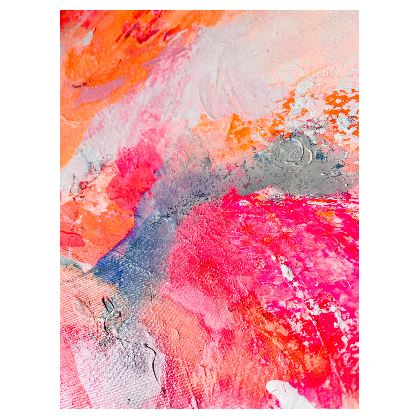 "Transformation 3" Acryl auf Leinwand, Größe: 80 x 80 x 4,5 cm (BxHxT)