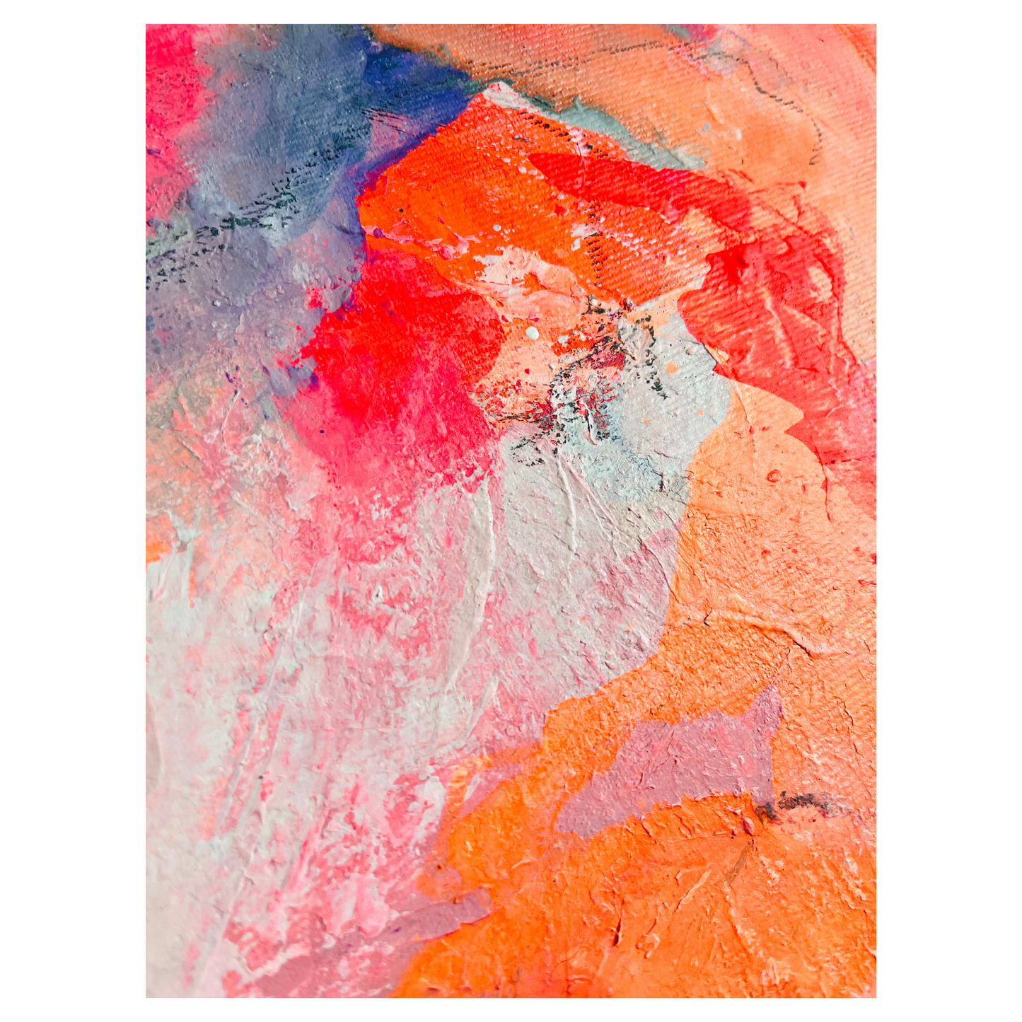 "Transformation 3" Acryl auf Leinwand, Größe: 80 x 80 x 4,5 cm (BxHxT)