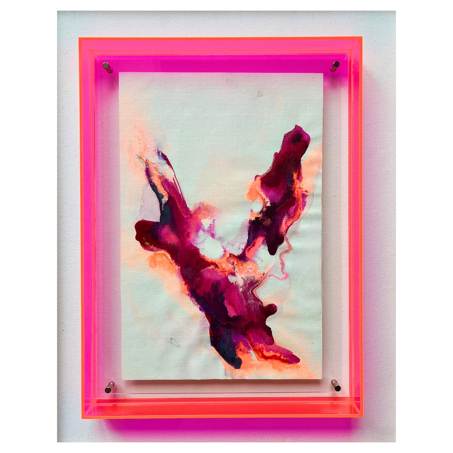 "Transformation S 8" Mixed Media auf unbespannter Leinwand, Größe: 20 x 30 cm (BxH)