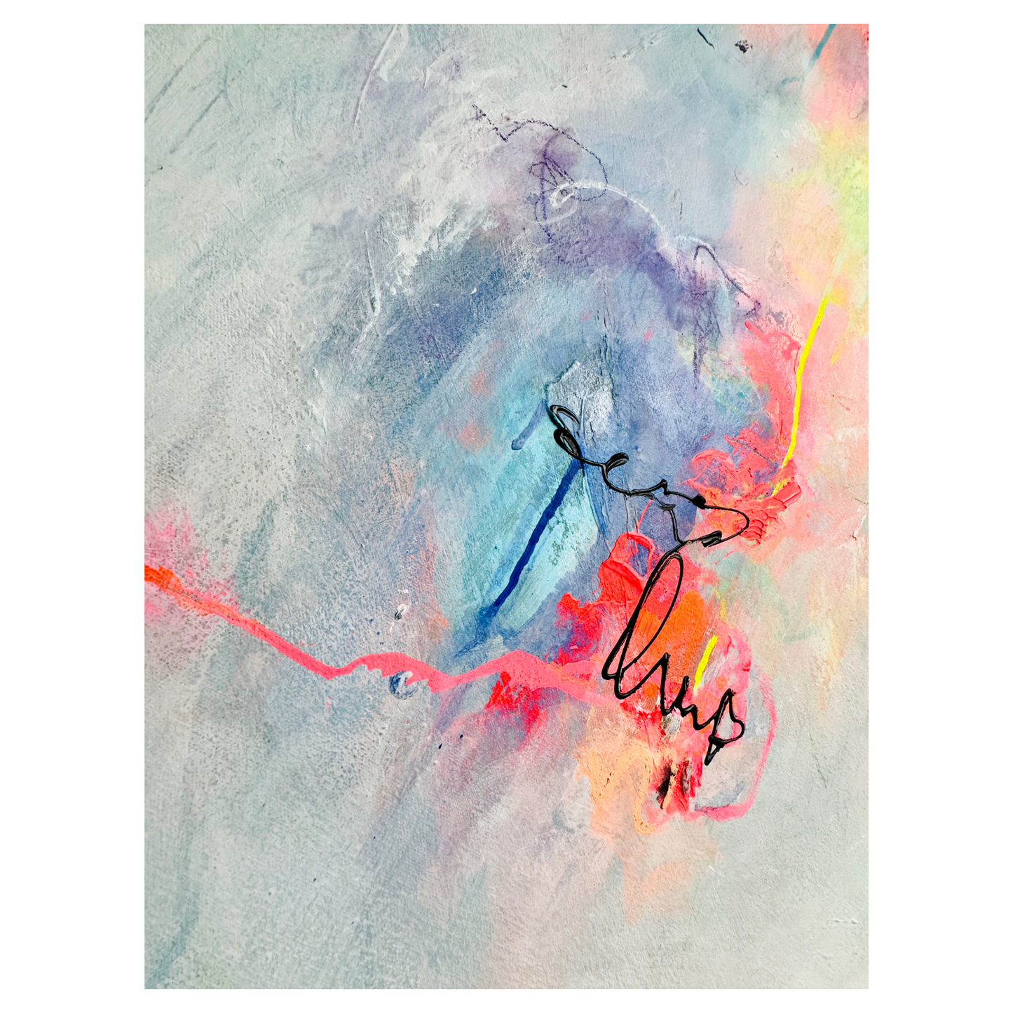 "Diversity 6" Mixed Media auf Leinwand, Größe: 100 x 100 x 4 cm (BxHxT)