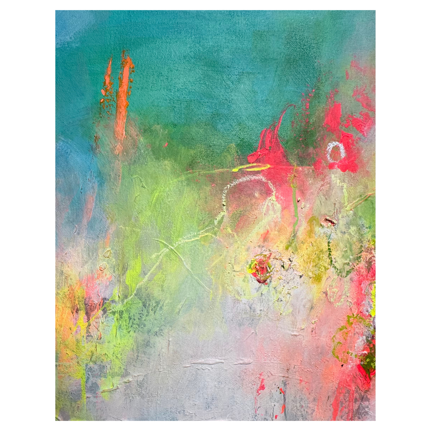 "Diversity 6" Mixed Media auf Leinwand, Größe: 100 x 100 x 4 cm (BxHxT)