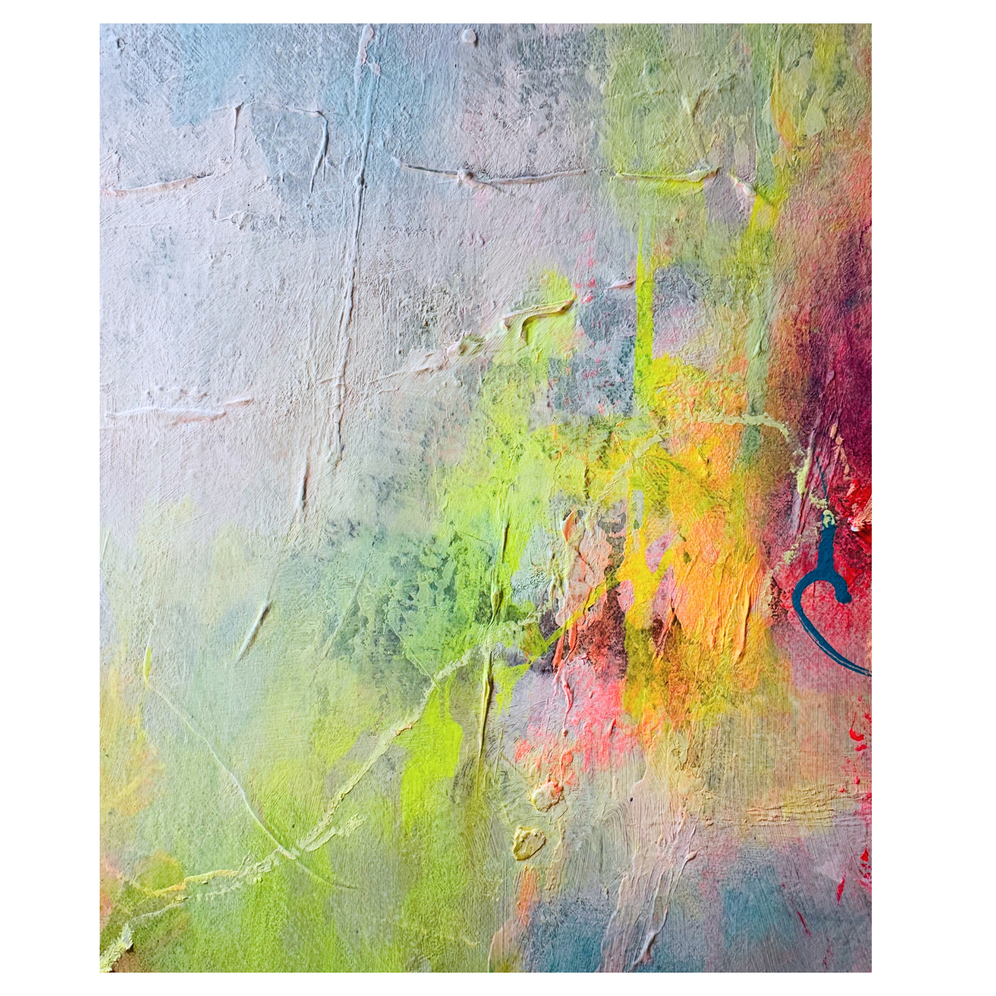 "Diversity 6" Mixed Media auf Leinwand, Größe: 100 x 100 x 4 cm (BxHxT)