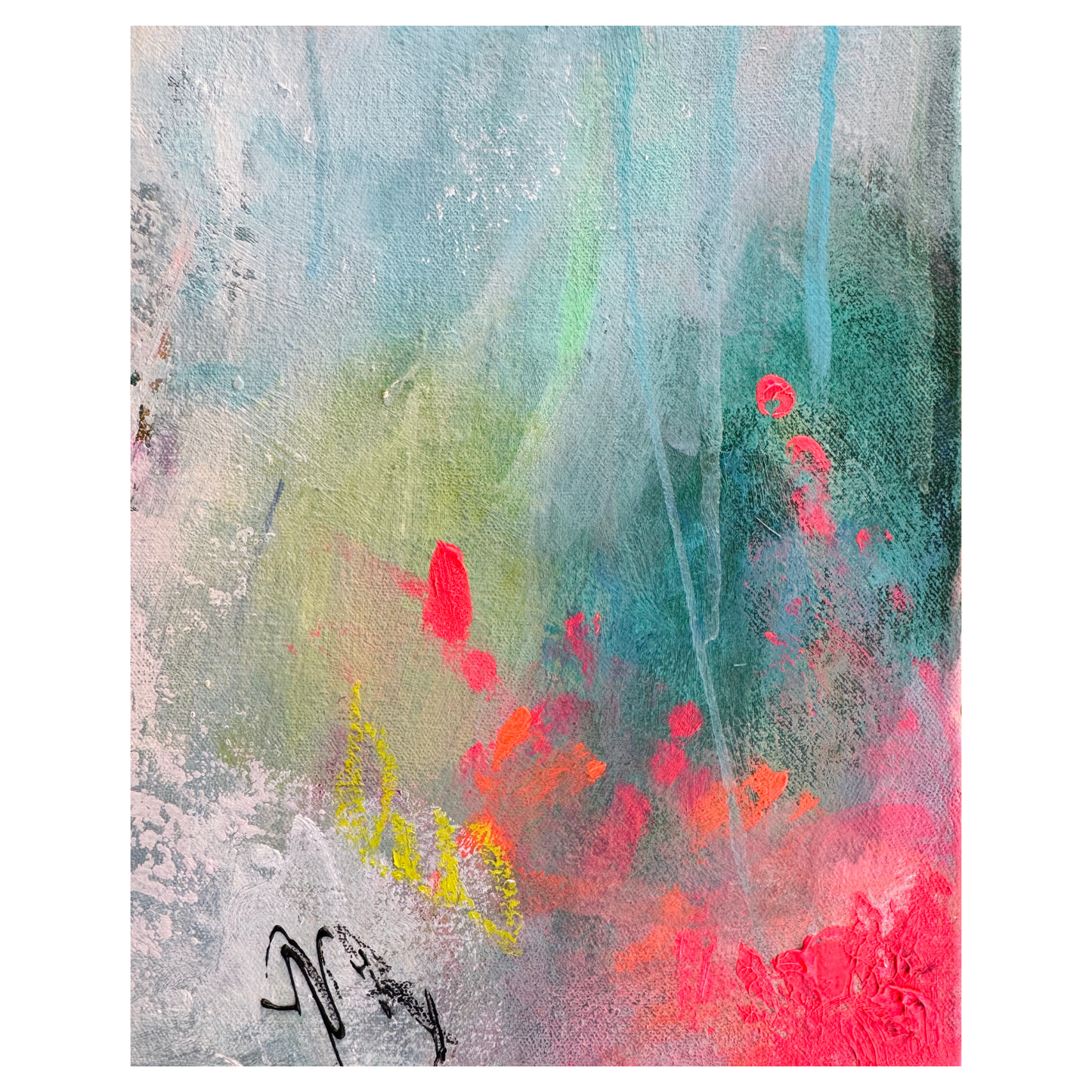 "Diversity 6" Mixed Media auf Leinwand, Größe: 100 x 100 x 4 cm (BxHxT)