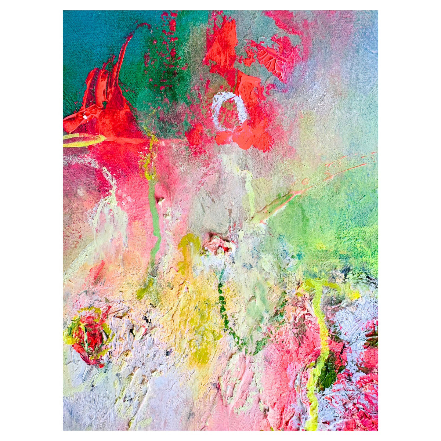 "Diversity 6" Mixed Media auf Leinwand, Größe: 100 x 100 x 4 cm (BxHxT)