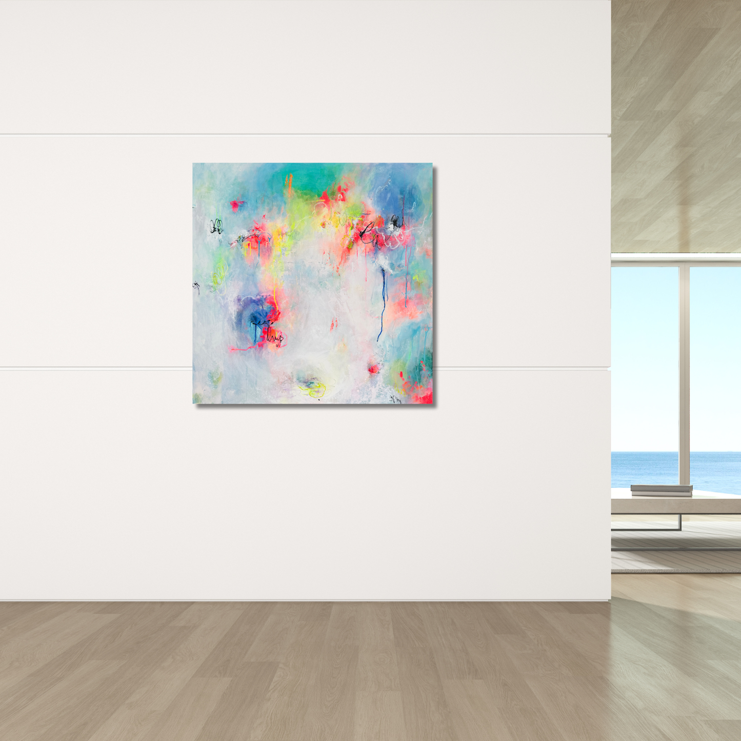 "Diversity 6" Mixed Media auf Leinwand, Größe: 100 x 100 x 4 cm (BxHxT)