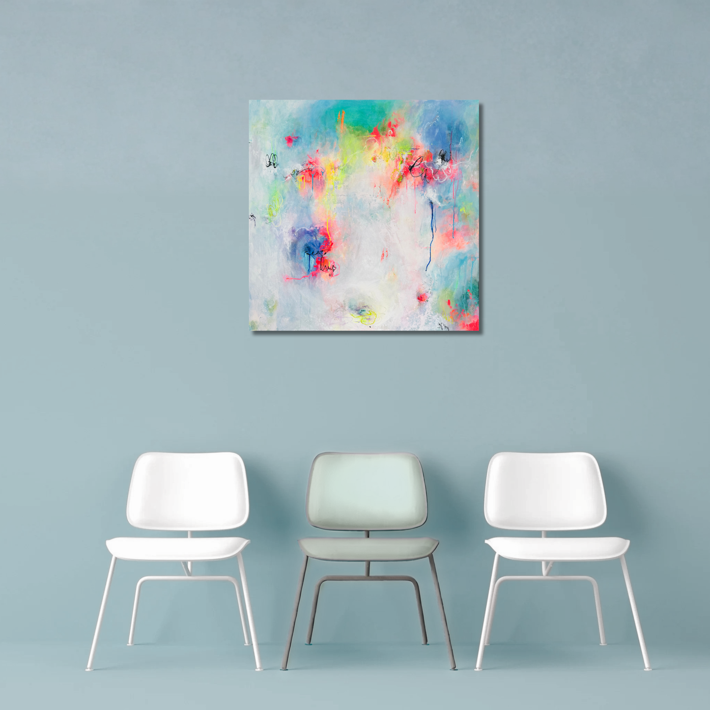 "Diversity 6" Mixed Media auf Leinwand, Größe: 100 x 100 x 4 cm (BxHxT)